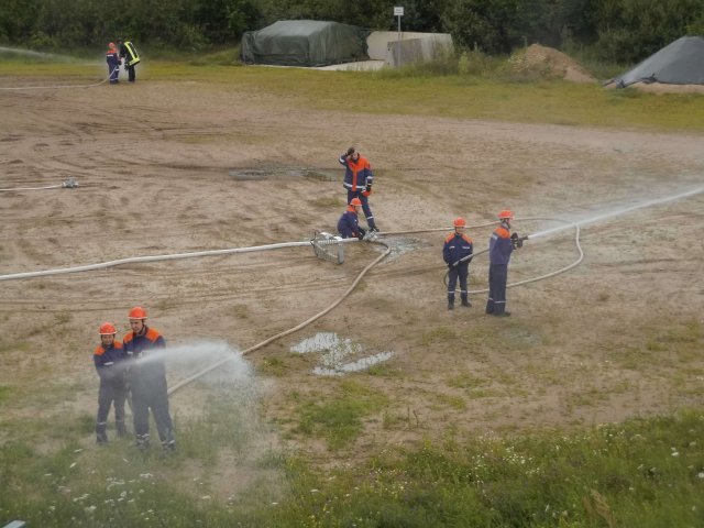 Jugendfeuerwehr Basdow Übung in Dalldorf