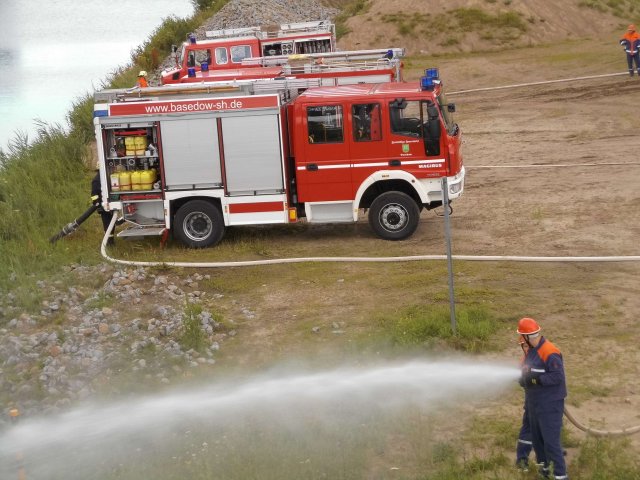 Jugendfeuerwehr Basdow Übung in Dalldorf