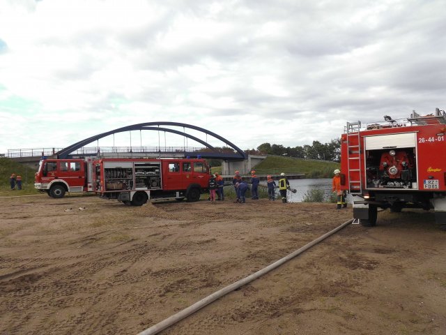 Jugendfeuerwehr Basdow Übung in Dalldorf